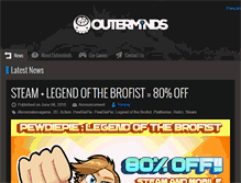 Tablet Screenshot of outerminds.com